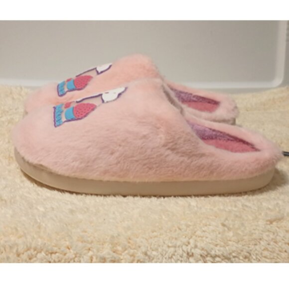 NWT ~ Snoopy (L/XL) Sherpa Fleece Lined Plush Scuff Slippers - Picture 3 of 6